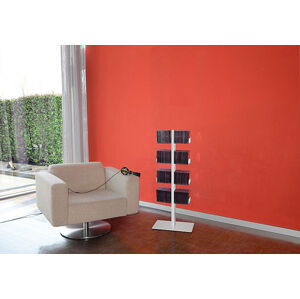 Radius design cologne Pořadač na CD 8 poliček RADIUS DESIGN (CD-BAUM weiss STAND KLEIN 718B) bílý