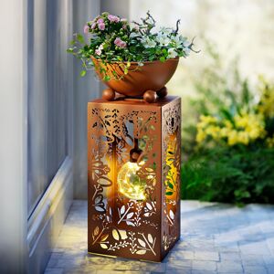Weltbild Dekorační lucerna Květy s LED osvětlením a květináčem