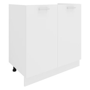 VCM Kuchyňská skříňka Esilo pod dřez, 80 cm, bílá