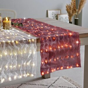 LED dekorační textilie Glamour, bordó