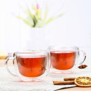 Dvoustěnná sklenice na čaj, 250 ml, 2 ks