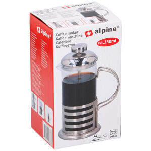 Alpina Konvička na kávu French press 350 ml, nerez
