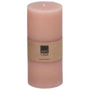 Sloupová svíčka Arti Casa, růžová, 7 x 16 cm