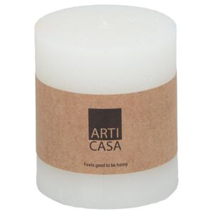 Sloupová svíčka Arti Casa, bílá, 7 x 8 cm