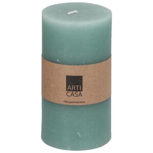 Sloupová svíčka Arti Casa, zelená, 7 x 13 cm