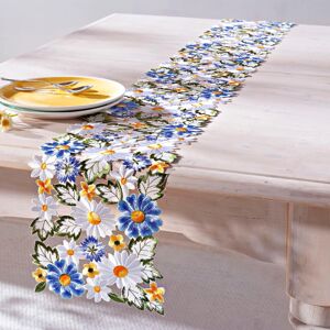 Květinový běhoun na stůl Fleurs, 160 x 20 cm