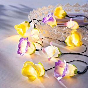 LED světelný řetěz Květy, 135 cm