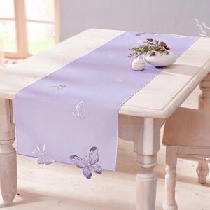 Weltbild Běhoun na stůl Violet s motýly, 140 x 40 cm