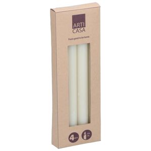 EDCO Sada svíček Arti Casa, slonová kost, Ø 2,3 x 25,5 cm, 4 ks