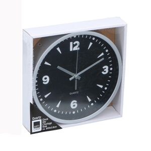 EDCO Nástěnné hodiny, stříbrné, 20 cm
