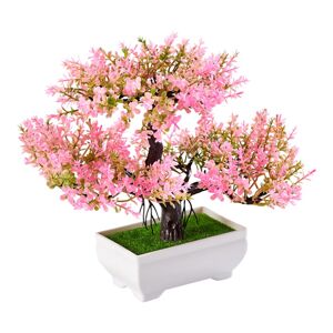 Die moderne Hausfrau Umělá kvetoucí bonsaj, růžové květy