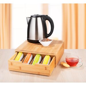 Bambusový zásobník na čaj a kávové kapsle