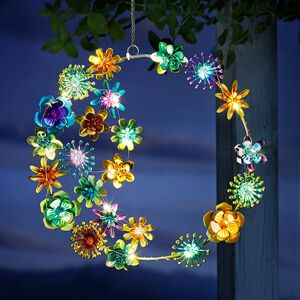 Weltbild LED závěsný kovový věnec Flower