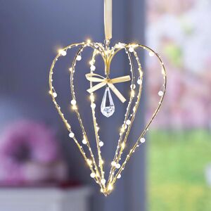 Weltbild LED závěsná dekorace Zlaté srdce