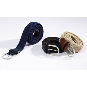 Die moderne Hausfrau Flexibilní pletený pásek, černý, 105 x 3 cm