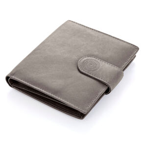 Dámská peněženka kožená mandala, tmavě šedá