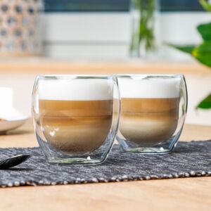Haushalt international Dvoustěnná sklenice Cappuccino, 250 ml, 2 ks