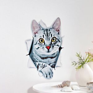 Die moderne Hausfrau Samolepka na zeď Kočka, mourovatá