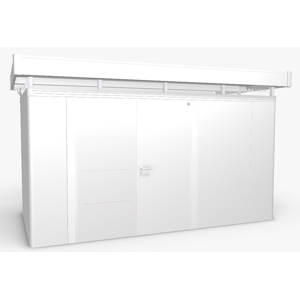 Biohort Zahradní domek BIOHORT CasaNova DUO 430 x 230 (stříbrná metalíza) orientace dveří vlevo