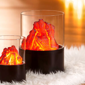 Lampa ohnivý kámen, 21 cm