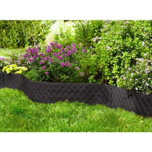 Die moderne Hausfrau Zahradní obrubník Ratan, černý, 360 cm