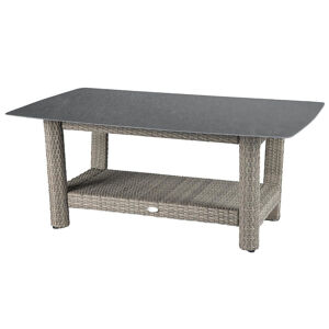 DEOKORK Ratanový stůl 150x100 cm SANTORINI (šedá)