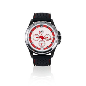 Pánské náramkové hodinky roadsign r14017, červený ciferník