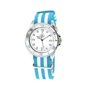 Pánské náramkové hodinky roadsign broome r14042, bílá-modrá