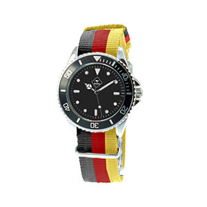 Pánské náramkové hodinky roadsign broome, černá-červená-žlutá