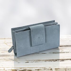 Dámská peněženka kožená dahlia, kouřově modrá