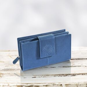 Dámská peněženka kožená dahlia, modrá