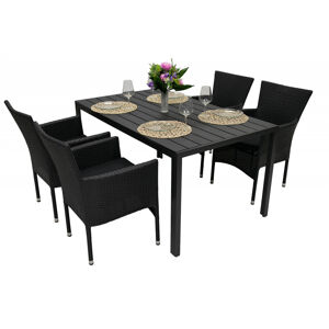 Deokork Zahradní ratanová sestava PALERMO 1+4 (různé délky) stůl 205x90 cm